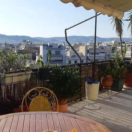 Penthouse Balcony Close To Acropolis Athen